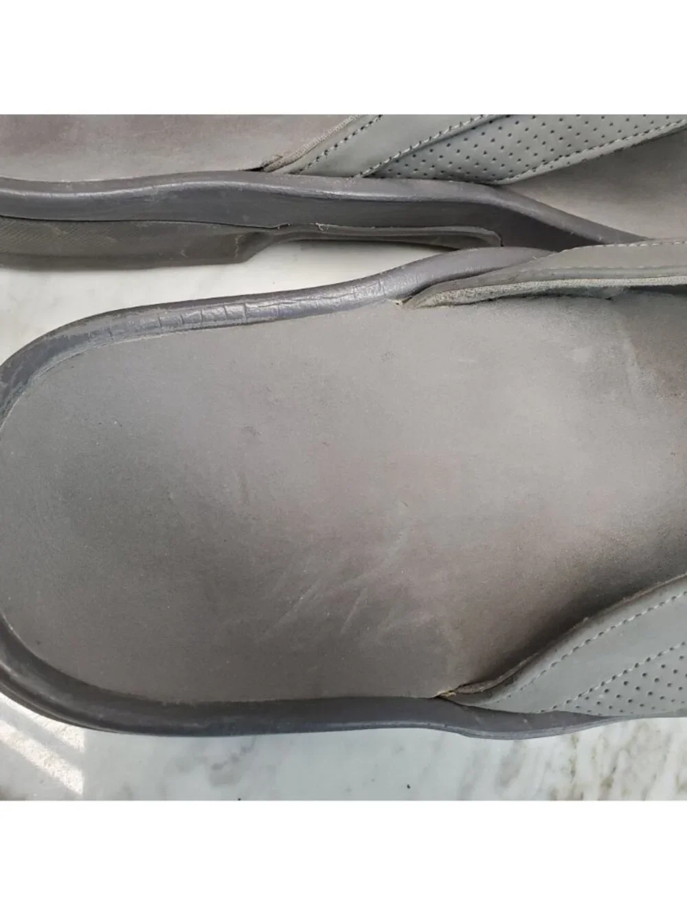 Vionic Shoes Mens Size 10 Wyatt Gray Synthetic Thong Sandals *Read*